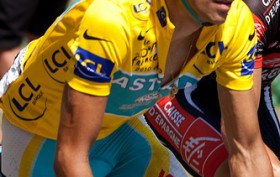 Contador on Col d'Aubisque