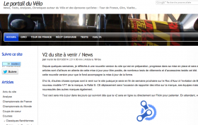 Screenshot portail du vélo v1