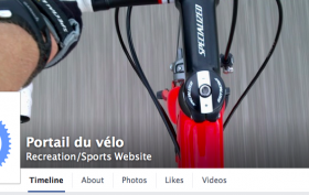 Page Facebook Portail du vélo